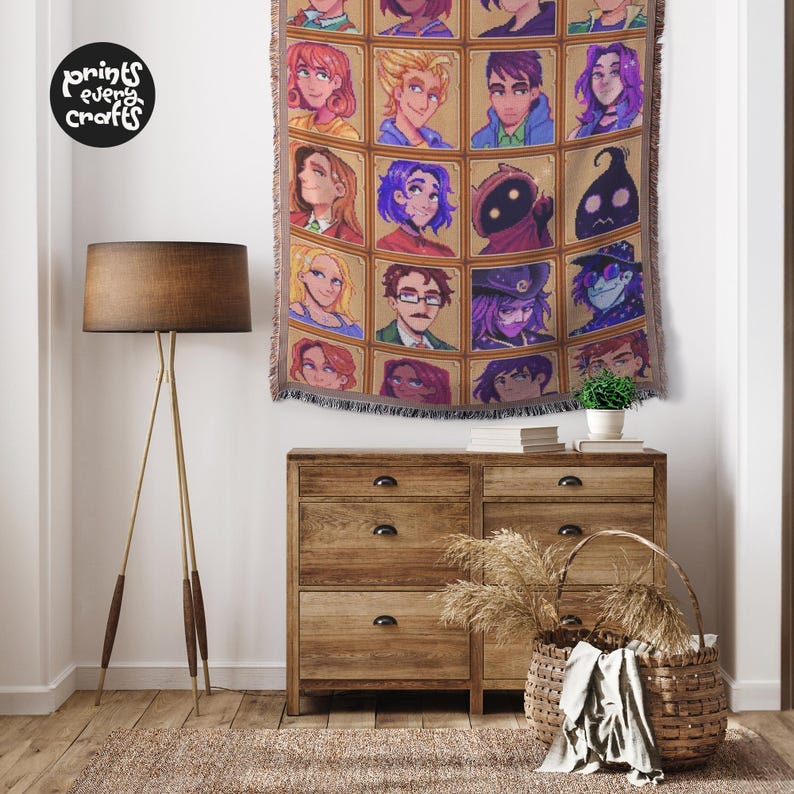 stardew valley blanket, stardew valley, stardew blanket, stardew, stardew valley merch, stardew valley gift, stardew cross stitch, fall host gift, stardew merch, stardew gift, stardew gifts, stardew valley decor, stardew valley art, valley, blanket, throw blanket, woven blanket, tapestry blanket, cozy blanket, woven throw blanket, tapestry, birthday gift, housewarming gift, personalized gifts, gifts for him, christmas gift, couple gift, junimo, custom blanket, personalized blanket,gaming blanket
