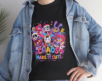 Das digitale Zirkus-T-Shirt, Indie-Animation-Karikatur-Fan-T-Shirt