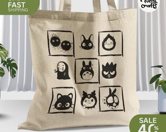 Studio Ghibli Tote Bag - Japanische Manga-Recycling-Baumwolle