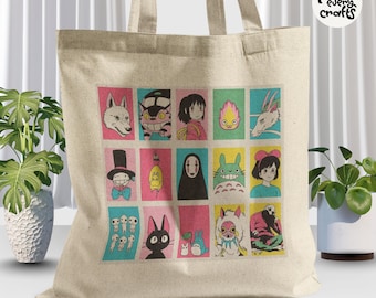 Studio Ghibli Tote Bag: Recycled Cotton Anime Carryall