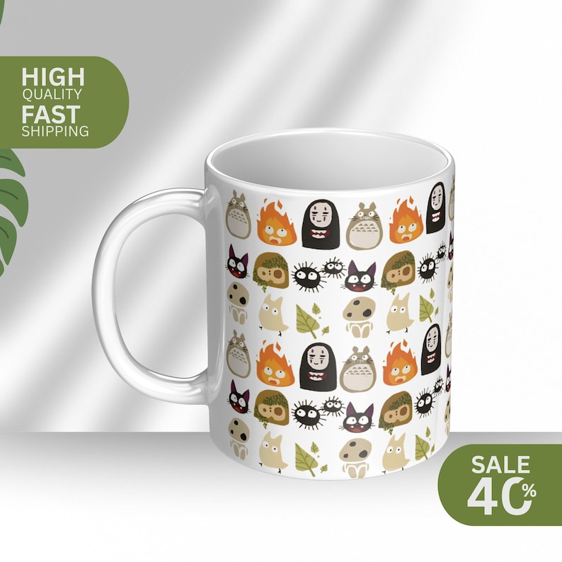 studio ghibli cup, studio ghibli gifts, ghibli mug, studio ghibli merch, whimsical mug, howls moving castle, princess mononoke, anime ghibli, ghibli mugs, ghibli christmas, ghibli gifts, mug, funny mug, mug wrap, personalized mug, ceramic mug, coffee mug, studio ghibli mug, studio ghibli, ghibli, studio ghibli gift, studio ghibli decor, travel mug, anime mug, 15oz mug, tea mug, 11oz mug, kawaii mug, mononoke mug, spirited away mug, calcifer, totoro, anime gift, kikis delivery, spirited away