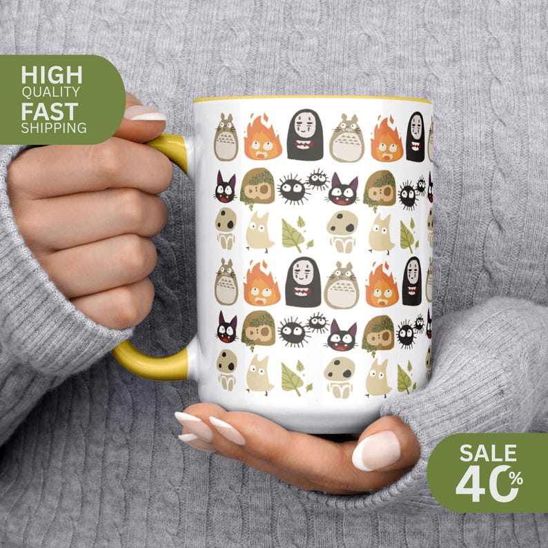 studio ghibli cup, studio ghibli gifts, ghibli mug, studio ghibli merch, whimsical mug, howls moving castle, princess mononoke, anime ghibli, ghibli mugs, ghibli christmas, ghibli gifts, mug, funny mug, mug wrap, personalized mug, ceramic mug, coffee mug, studio ghibli mug, studio ghibli, ghibli, studio ghibli gift, studio ghibli decor, travel mug, anime mug, 15oz mug, tea mug, 11oz mug, kawaii mug, mononoke mug, spirited away mug, calcifer, totoro, anime gift, kikis delivery, spirited away