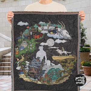 studio ghibli woven blanket, studio, studio ghibli, ghibli studio, woven blanket, ghibli, ghibli blanket, studio ghibli merch, studio ghibli decor, studio ghibli art, studio ghibli gift, studio ghibli mug, woven throw blanket, woven tapestry, anime woven blanket, ghibli tapestry, cozy blanket, tapestry blanket, picnic blanket, anime blanket, totoro blanket, woven throw, howls moving castle, wall tapestry, totoro, spirited away, anime rug, medieval tapestry, princess mononoke, howl moving castle