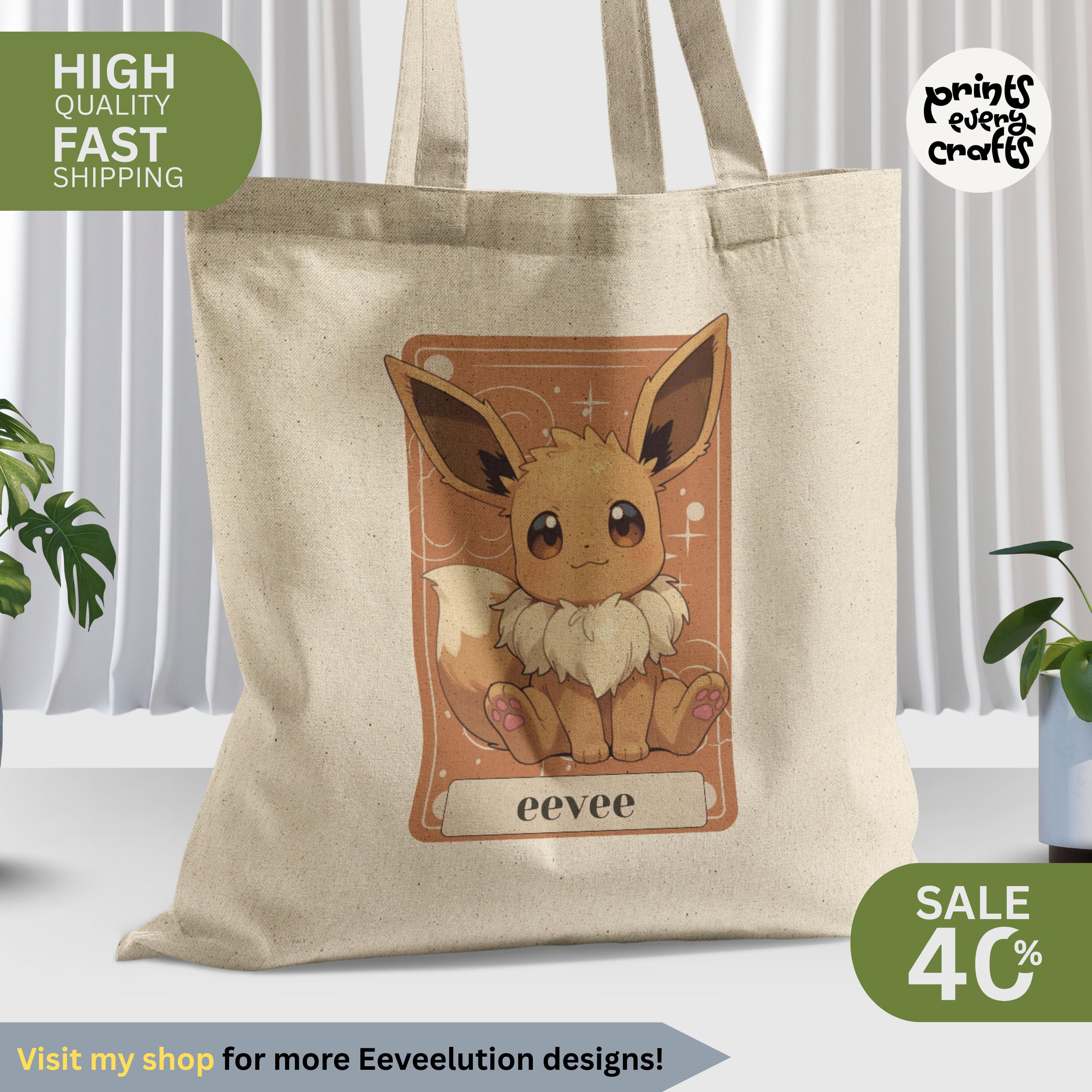 Eevee - Pokemon Tote Bag - Eeveelution Bag - Anime Tote Collection