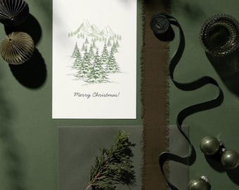 Festive Christmas Card Set | Holiday Greeting Cards (Digital Download)