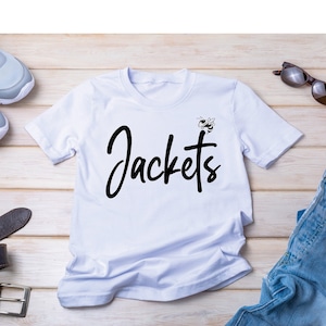 Jackets Mascot Script - Team Shirt Design PNG (Digital File)