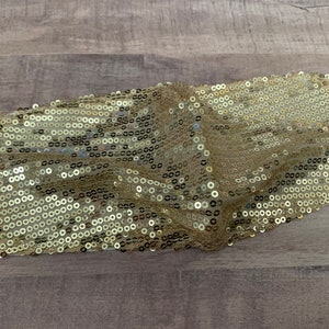 FANCY!  Gold sequin face mask - perfect for a special occasion-adjustable ear loops