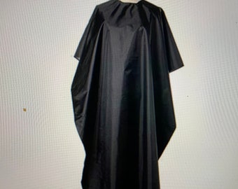 Black salon/barber/hairdresser waterproof cape