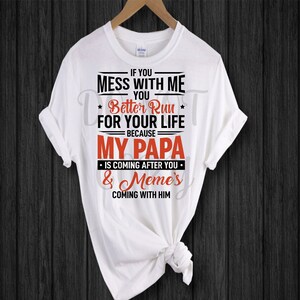 Papa and Meme's Coming PNG - Funny Quote Design (Digital File)