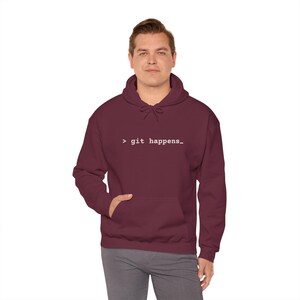 git passiert Versionierung | Programmierer Entwickler Humor | lustiges Programmier Shirt | Codierung Innenwitz | Unisex Heavy Blend Kapuzenpullover Bild 14