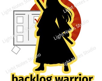 Female backlog warrior | digital download  | PNG