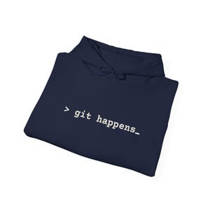 git passiert Versionierung | Programmierer Entwickler Humor | lustiges Programmier Shirt | Codierung Innenwitz | Unisex Heavy Blend Kapuzenpullover Bild 9