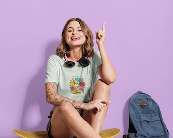 Boho Floral T-Shirt, Unisex Garden Tee, Nature Lover Gift, Casual Summer Top, Eco-Friendly Fashion, Birthday Gift Idea