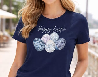 Speckled Easter Eggs Tee | Happy Easter T-Shirt, Spring Holiday Top
