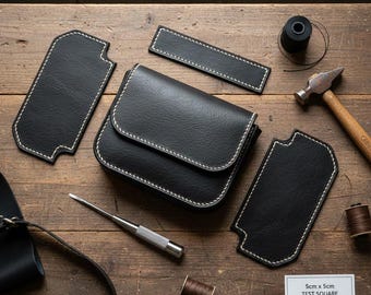 Wzór na skórzaną torbę listonoszkę – zrób to sam: SVG, PDF (pobranie cyfrowe)