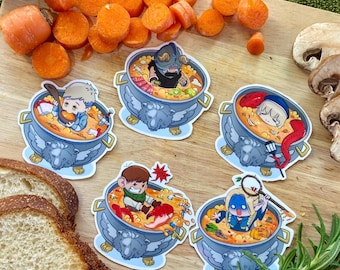 Dungeon Meshi Soup Stickers