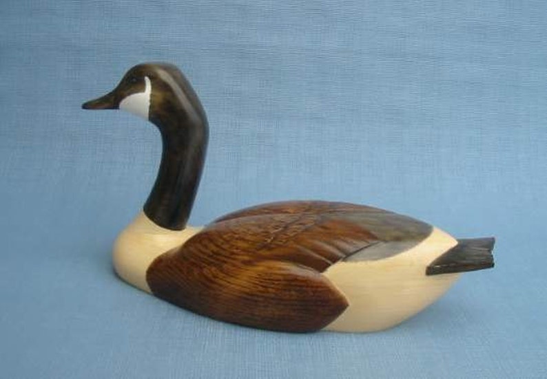 Handcarved Canada Goose Decoy Robert Kelly Woodcarving Etsy