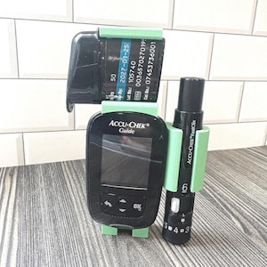 Glucose Meter Holder |Accu-Chek Guide Meter with FastClix | Diabetes Case | Organizer | 3D Printed