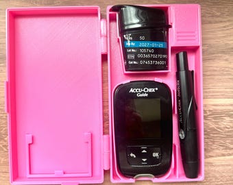 Accu-Chek *GUIDE* Glucose Meter Compatible Case | Diabetes Supply Organizer