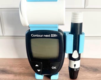 Contour Next GEN Compatible Holder | Diabetic Blood Sugar Meter | Diabetes Case | Organizer