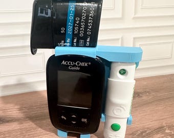 Accu-Chek *Guide* with Delica Compatible Holder | Diabetic Blood Sugar Kit | Diabetes Gear | Organizer |