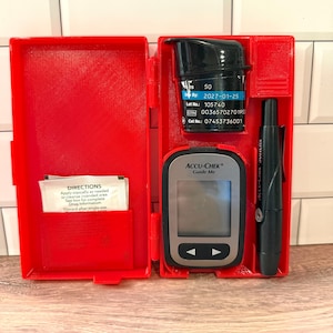 Accu-Chek *GUIDE ME* Glucose Meter Compatible Case | Diabetes Supply Organizer