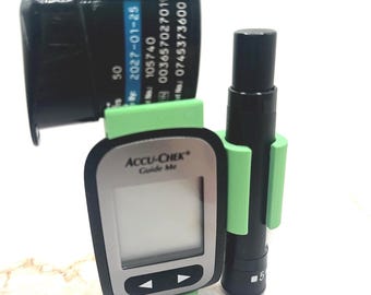 Accu-Chek *Guide Me* with FastClix Compatible Holder | Glucose Monitor Kit | Diabetes Kit | Organizer