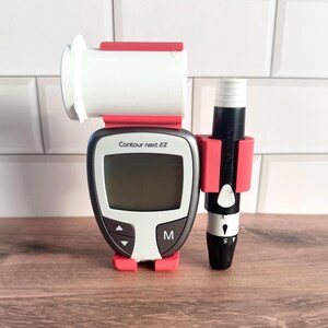 Contour Next EZ Compatible Holder | Blood Sugar Monitor | Diabetes Case | Organizer | Glucose Meter Kit |
