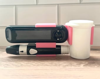 Contour Next One Compatible Slim and Compact Holder | Blood Sugar Monitor | Organizer | Diabetics Supply Kit