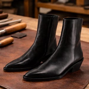 Pointed Toe Heel Boots - Etsy