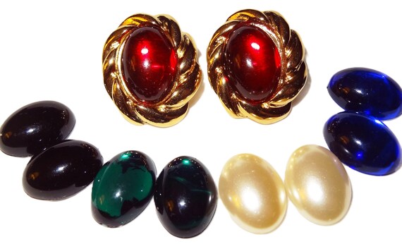 KJL Kenneth Jay Lane Interchangeable Earrings, Mu… - image 4