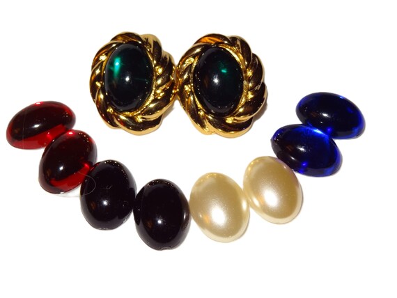 KJL Kenneth Jay Lane Interchangeable Earrings, Mu… - image 6
