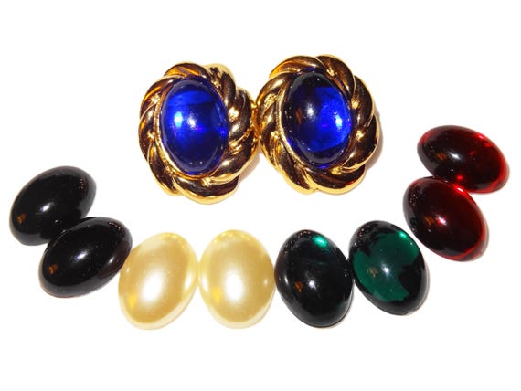 KJL Kenneth Jay Lane Interchangeable Earrings, Mu… - image 2