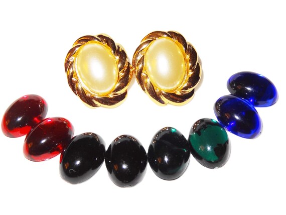 KJL Kenneth Jay Lane Interchangeable Earrings, Mu… - image 3