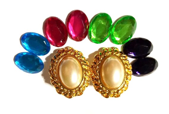 KJL Kenneth Jay Lane Interchangeable Earrings, Mu… - image 12