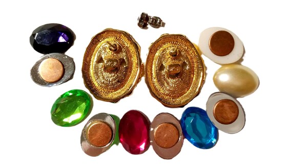 KJL Kenneth Jay Lane Interchangeable Earrings, Mu… - image 13