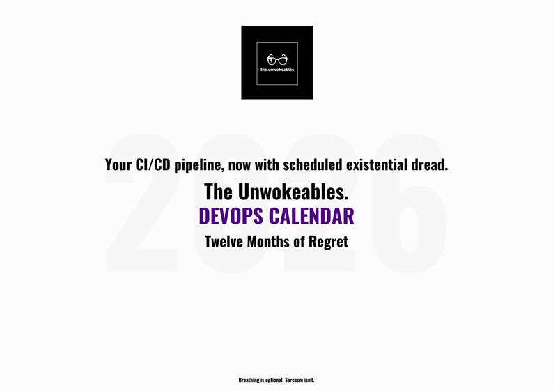 Printable 2026 Devops Calendar - Digital Download PDF - Last Minute ...
