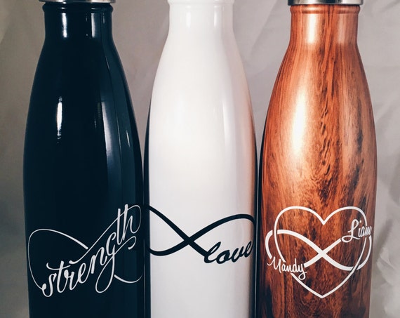 Custom Infinite Love Swell Bottle -Wedding, Christmas, Anniversary, Valentine's Day Swell Bottle
