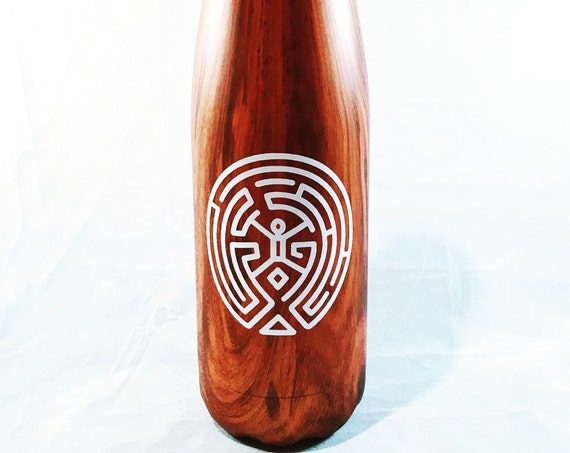 Westworld Inspired Teakwood Swell Bottle - Wedding, Christmas, Anniversary, Valentine's Day, Christmas, Bridesmaids Swell Bottle