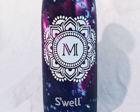 NEW Marrakesh Swell bottle with Mandala - Bridesmaids, Sorority, Yoga, Teacher, Personalized Swell, Custom Swell, Swell Bottle