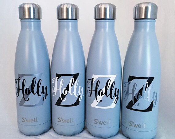 Personalized Swell Bottle - Big Initial and Name, Swell Bottle, Monogram Swell Bottle