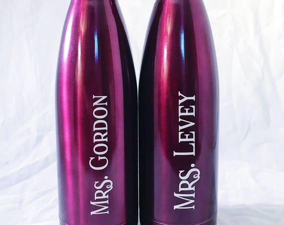 Teacher Gift Swell Bottles - Initial and Name - Bridesmaids, Yoga, Teacher, Sorority Swell Bottle