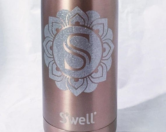 New Gem Collections Monogram Swell Bottles - Sorority, Bridesmaid, Birthday, Christmas, Workout, Yoga, Greek Swell Bottle