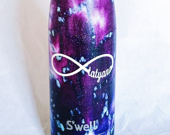 Swell bottle with Infinite Name - Bridesmaids, Sorority, Yoga, Teacher, Personalized Swell, Custom Swell, Swell Bottle