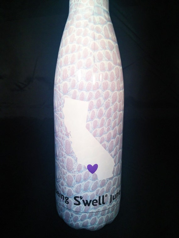Custom State S'well Bottle - Wedding, Moving, Christmas, Anniversary, Valentine's Day Swell Bottle