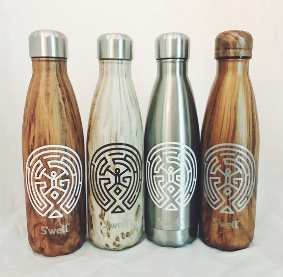 Westworld Inspired Teakwood Swell Bottle - Wedding, Christmas, Anniversary, Valentine's Day, Christmas, Bridesmaids Swell Bottle