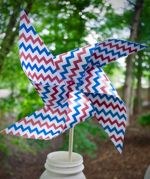 20 Chevron Spinning Pinwheels