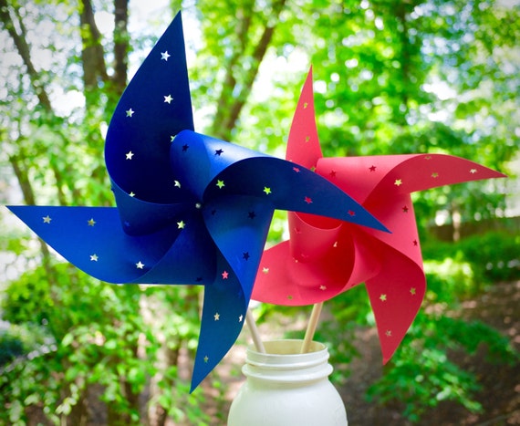 20 Star Spinning Pinwheels