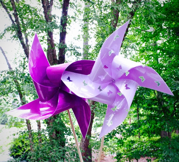 4 Waterproof Cutout Butterfly Xtra Large 17" Pinwheels