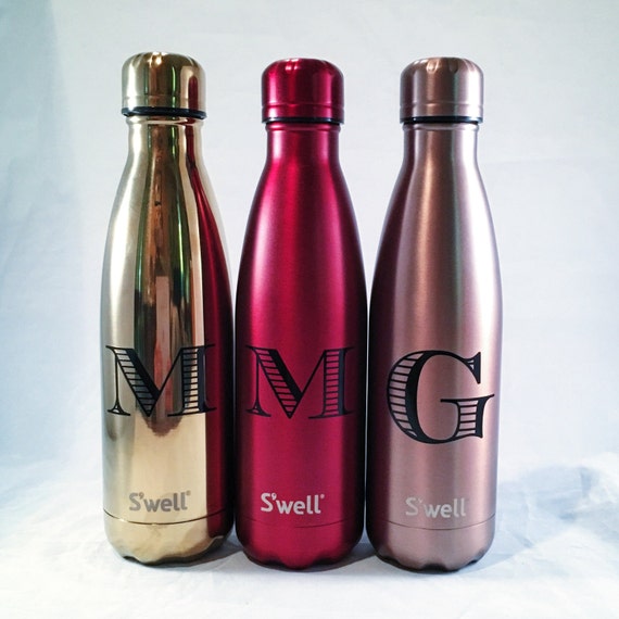 Personalized Swell Bottle - Initial Swell Bottle - Christmas, Groom, Groomsmen, Bride, Bridesmaid, Custom Swell